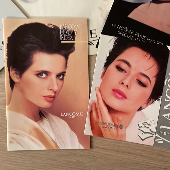 Vintage Lancôme Cosmetics Isabella Rossellini Print Ads and Gift Paper Bags - Picture 7 of 11